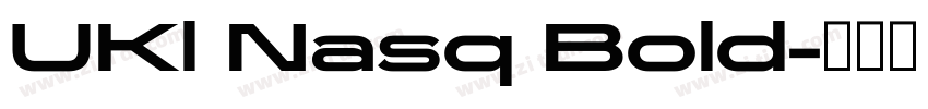 UKl Nasq Bold字体转换